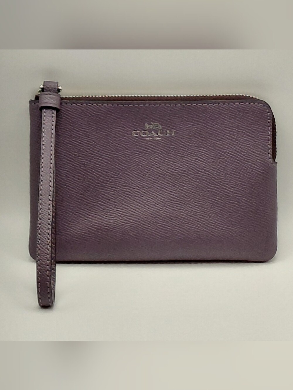 Coach Purple Pebble Leather. Good Used Condition.